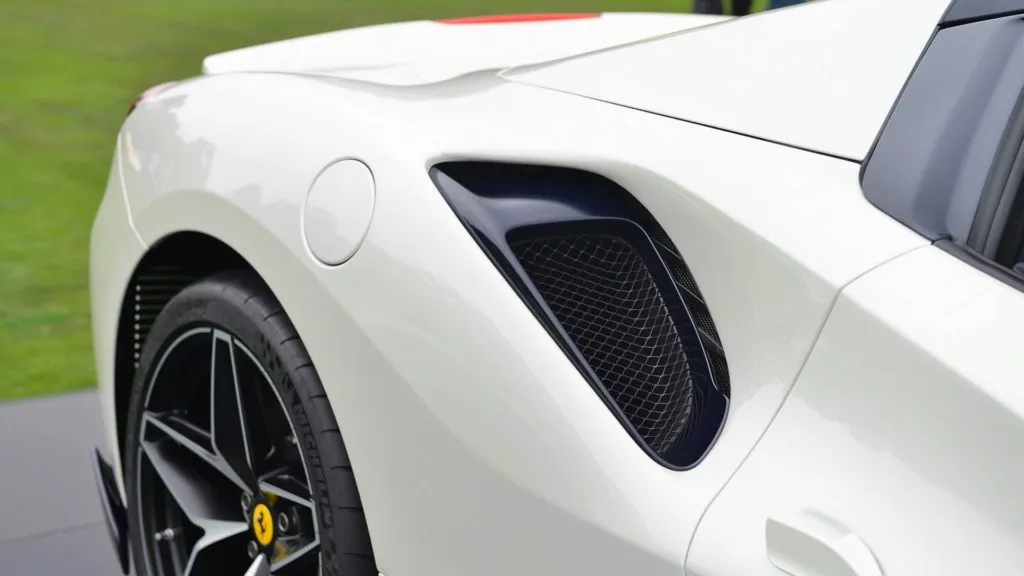 Ferrari 488 Spider Side profile detail in London