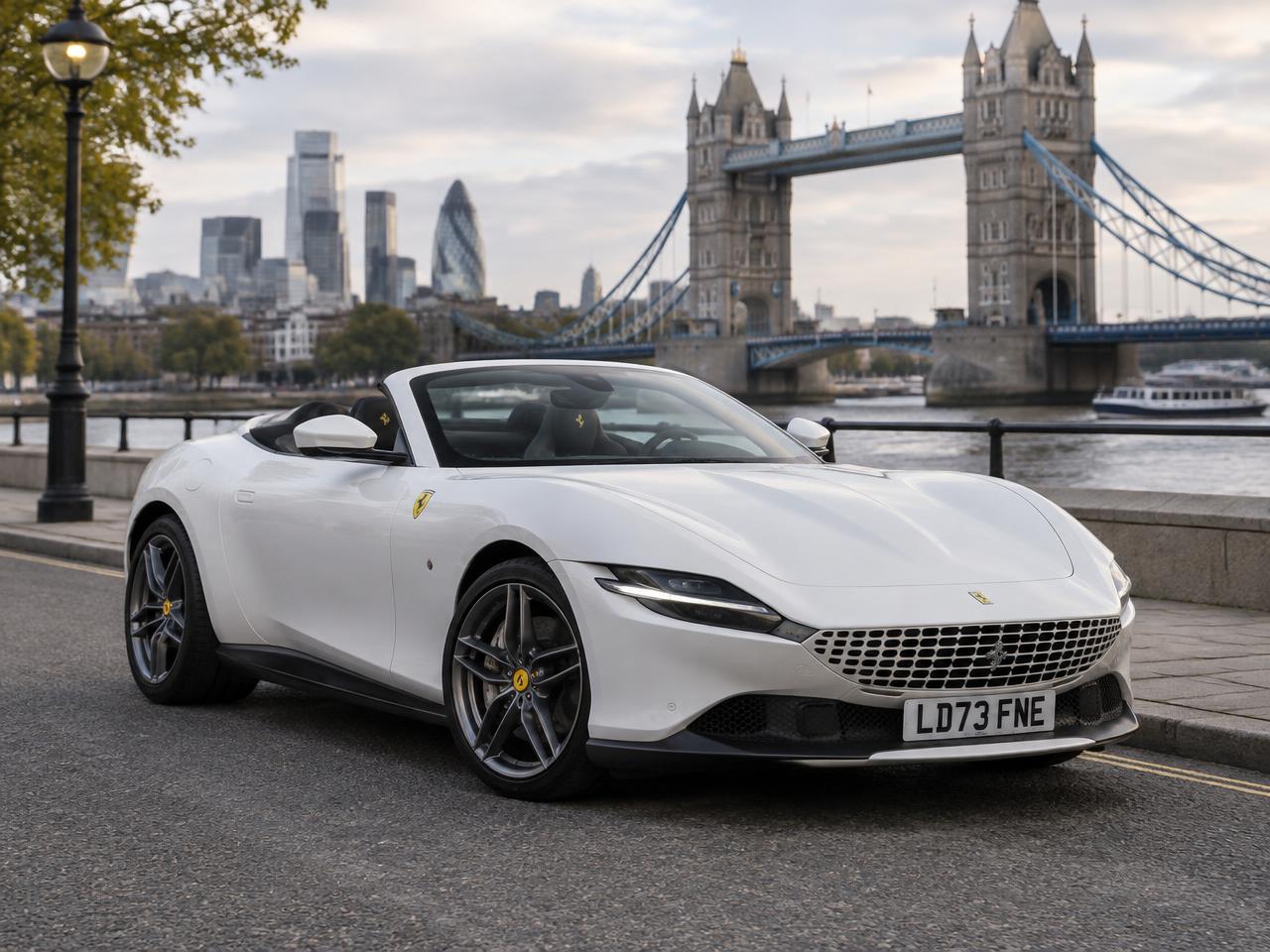 Ferrari Roma Spider full exterior, Starr Luxury Cars London